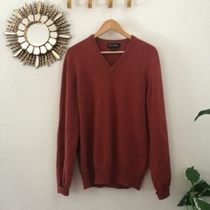 Brooks Brothers Italian cashmere V neck Sweater